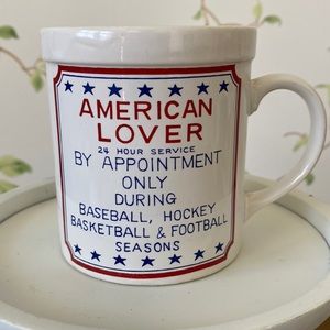 American Lover Vintage White Ceramic Mug - Japan